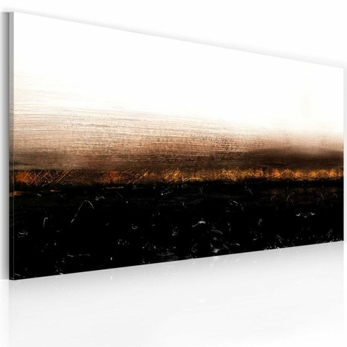 Paris Prix - Tableau Peint à la Main Black Soil Abstraction 60x120cm Paris Prix  - tableau xxl Tableaux, peintures