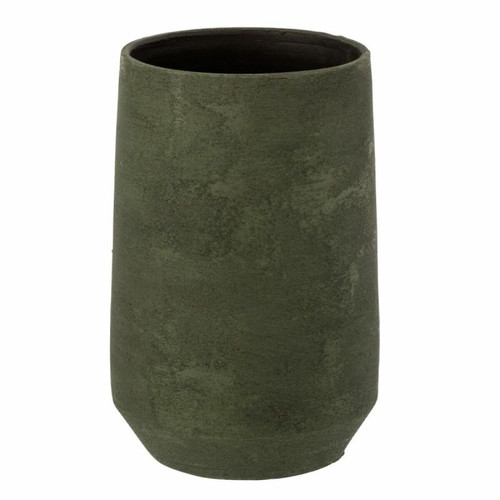 Paris Prix - Vase Design en Céramique Rugueux 25cm Vert Paris Prix  - Vases Vert