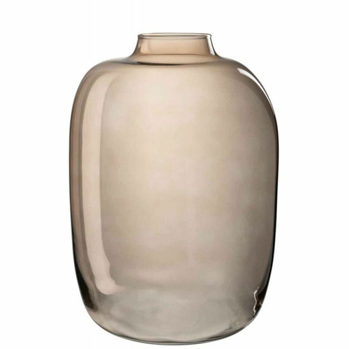 Paris Prix - Vase Design en Verre Cleo 45cm Marron Ambre Paris Prix  - Vases Marron