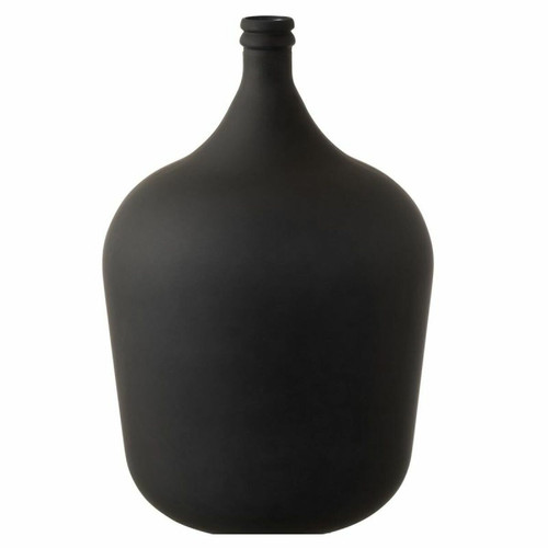 Paris Prix - Vase Design en Verre Gentle 55cm Noir Mat - Vases Noir et blanc