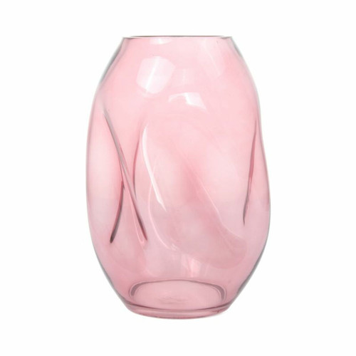 Paris Prix - Vase Design en Verre Soufflé Diney 25cm Rose Paris Prix  - Vases
