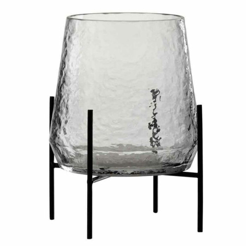 Paris Prix - Vase Design sur Pied Irrégulier 25cm Transparent Paris Prix  - Bonnes affaires Décoration