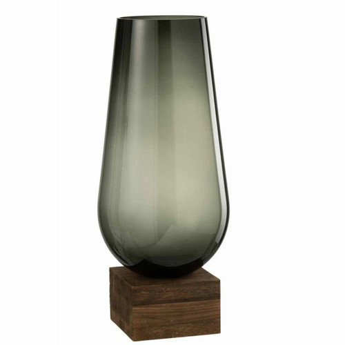 Paris Prix - Vase sur Pied Design Eno 56cm Vert & Marron Paris Prix  - Vases Vert