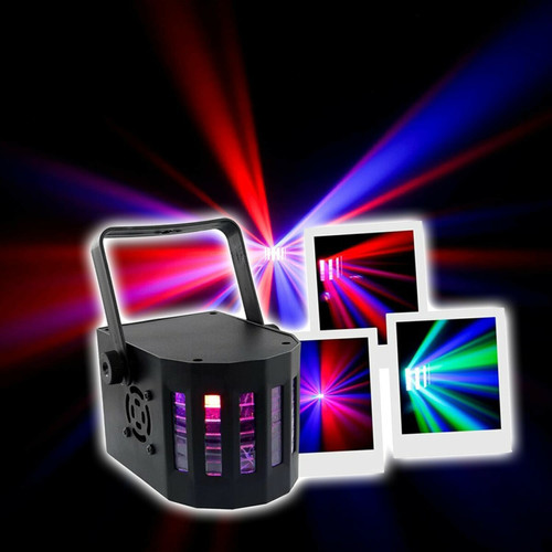 Effets à LED Lumières soirées 4 jeux compacts et puissants, 1 Portique robuste - PA DJ SONO MIX LED Soirée anniversaire mariage, Bar Disco