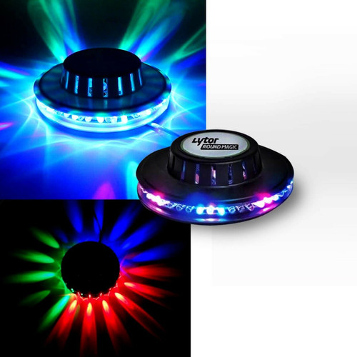 Party Light & Sound Enceinte SONO DJ Batterie PARTYLIGHT12-LED 700W 12" à LEDs RVB - USB Bluetooth + Effet OVNI + CABLE PC