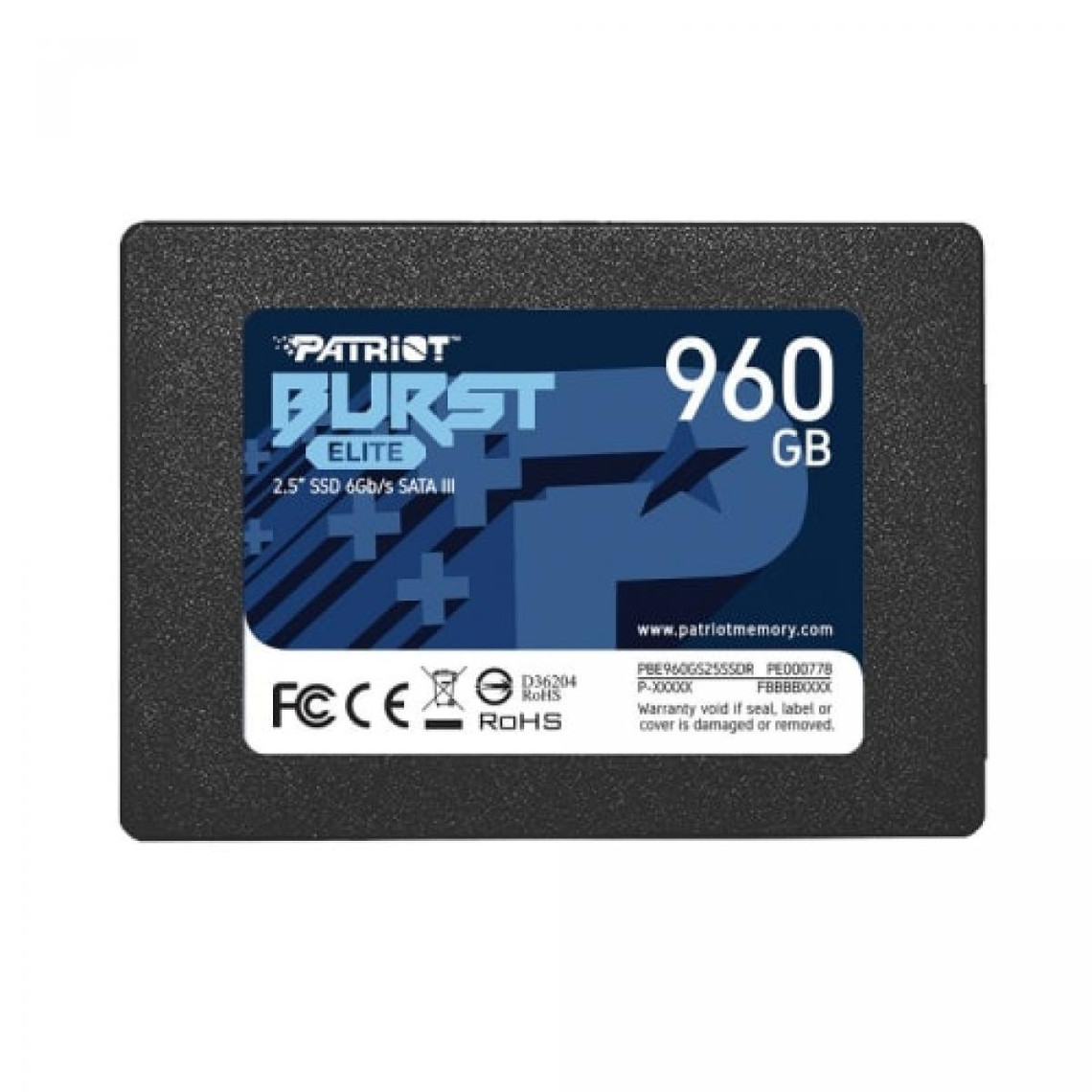 Patriot Memory Burst Elite Disque Dur SSD Interne 960Go 2.5 320Mo/s SATA III Noir