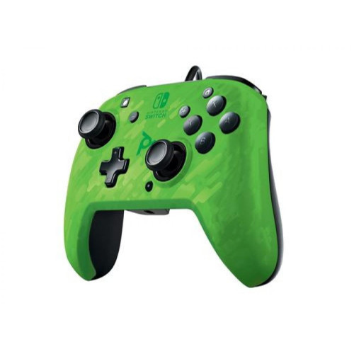 PDP - Manette audio Nintendo Switch Pdp Faceoff Deluxe+ Camouflage Vert PDP   - Occasions Joystick