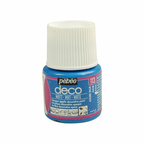 Pebeo - Peinture acrylique opaque mate - Bleu azur - 45 ml Pebeo  - Peinture intérieure & extérieure