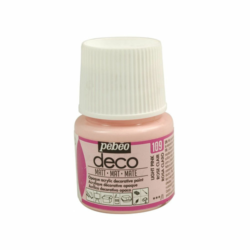 Pebeo - Peinture acrylique opaque mate - Rose clair - 45 ml Pebeo  - Peinture acrylique mate