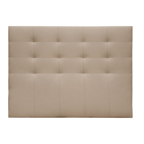 Pegane - Tête de lit en simili-cuir coloris beige - longueur 160 x profondeur 4 x hauteur 120 cm Pegane  - Têtes de lit Beige