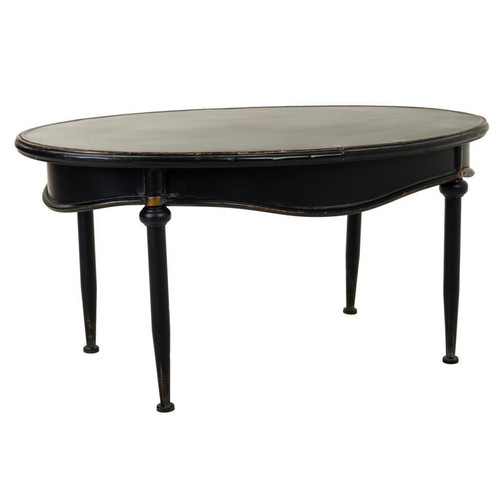 Pegane - Table basse, table de salon en métal coloris noir - Longueur 95 x Profondeur 57 x Hauteur 46 cm Pegane  - Salon, salle à manger