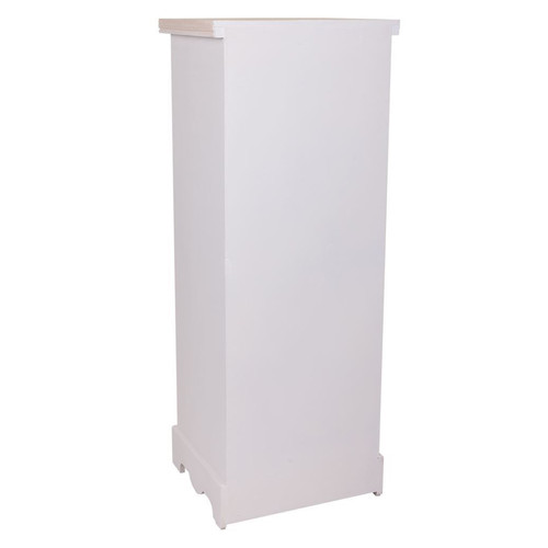 Commode Commode, meuble de rangement en bois coloris blanc avec 4 tiroirs - Longueur  31 x Profondeur 26 x Hauteur 80 cm