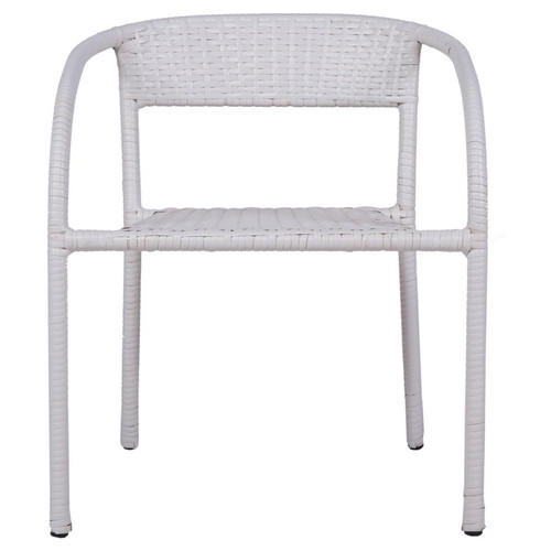 Pegane - Chaise pour enfant en bois de rotin coloris blanc - Longueur 30 x Profondeur 46 x Hauteur 54 cm Pegane  - Chaise réglable en hauteur Maison