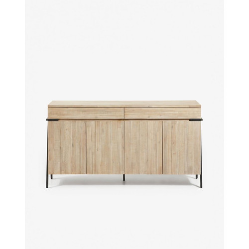 Pegane - Buffet meuble de rangement coloris naturel en bois d'acacia - longueur 184 x profondeur 45 x hauteur 98 cm Pegane  - Commode