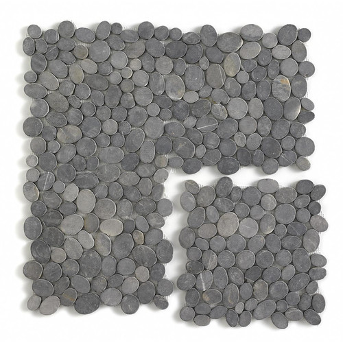Pegane - Carrelage de mosaïque (Boite de 1m²) / Plaque mosaïque mur et sol en marbre naturel coloris gris mat - 33 x 33 cm - Carelage sol