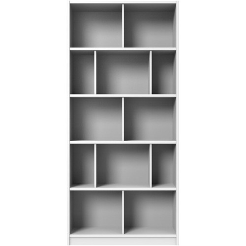 Pegane - Etagère, bibliothèque enfant coloris Blanc - longueur 90 x hauteur 197 x profondeur 38 cm Pegane  - Salon, salle à manger