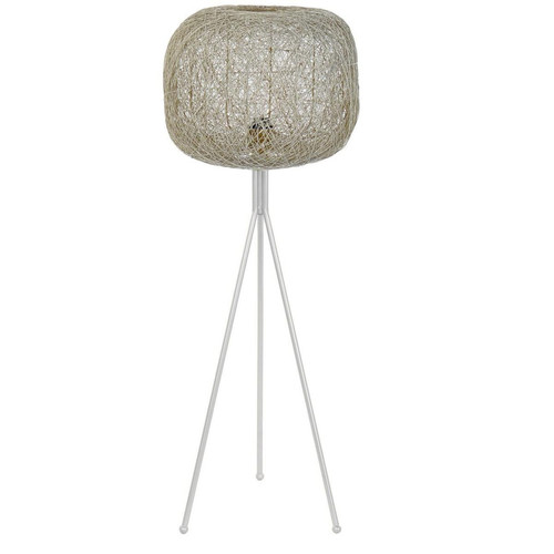 Pegane - Lampadaire rond en métal coloris blanc - diamètre 41 x hauteur 109 cm Pegane  - Luminaires