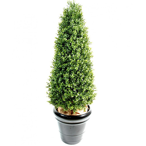 Pegane - Plante artificielle haute gamme Spécial extérieur / Buis Topiaire coloris vert - Dim : 210 x 70 cm Pegane  - Buis artificiel