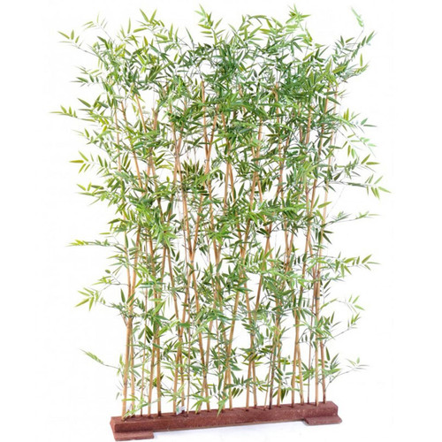 Pegane - Plante artificielle haute gamme Spécial extérieur/ Haie artificielle BAMBOU coloris vert - Dim : 160 x 35 x 110 cm Pegane  - Haie bambou artificiel