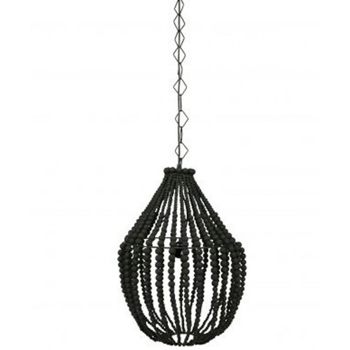 Pegane - Suspension design en bois coloris noir - Dim : H 54 x L 42 x P 42 cm Pegane  - Suspensions, lustres Pegane