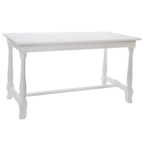 Pegane - Table à manger / table repas rectangulaire en bois coloris blanc - Longueur 180 x Hauteur 80 x Profondeur 90 cm Pegane  - Table 180 cm
