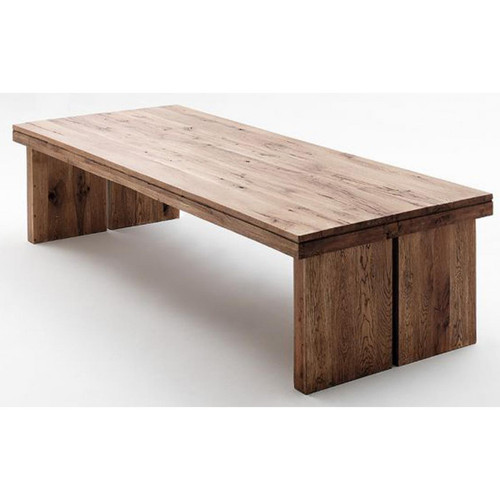 Pegane - Table à manger rectangulaire en chêne bassano laqué - L.180 x H.76 x P.90 cm Pegane  - Table 180 cm