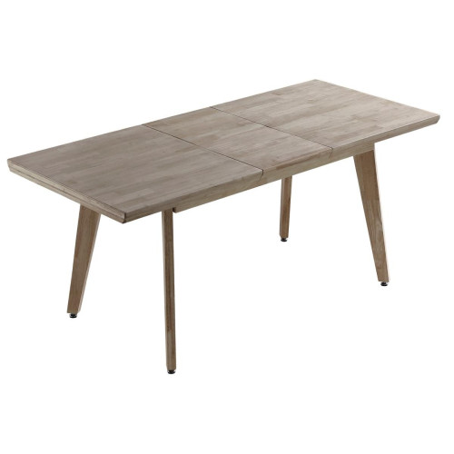 Pegane -Table à manger rectangulaire extensible en bois de chêne miel - Longueur 140-180 x Profondeur 80 x Hauteur 76 cm Pegane  - Pegane