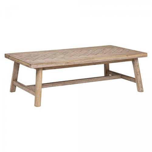 Pegane - Table basse en bois d'acacia coloris beige  - Longueur 130 x Profondeur 70 x Hauteur 40 cm Pegane  - Table basse beige