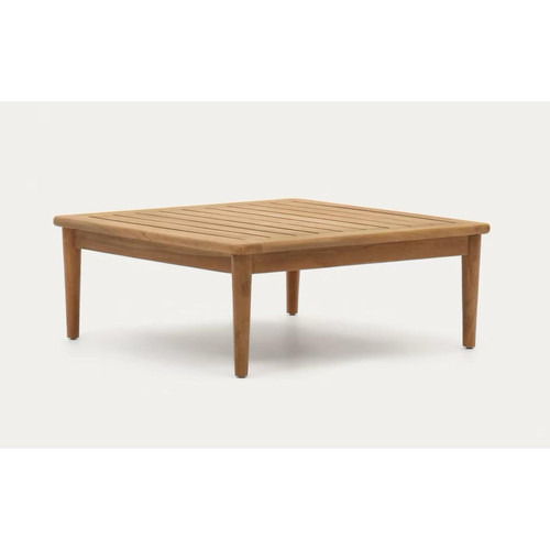 Tables de jardin Table basse en bois de teck massif - longueur 80  x profondeur 80  x hauteur  35 cm