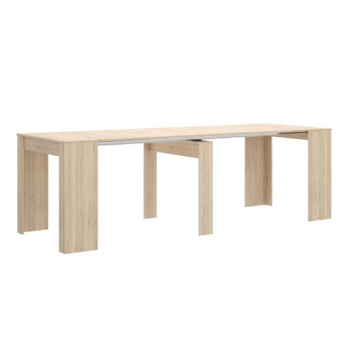 Pegane - Table console extensible en chêne naturel - Longueur 54-239 x Hauteur 77 x Profondeur 90 cm Pegane  - Consoles