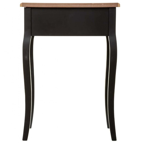 Chevet Table de chevet / Table de nuit coloris noir - Longueur 47,1 x Profondeur 30 x Hauteur 65,5 cm