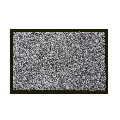 Pegane - Tapis anti-poussière en coton coloris gris  -  Largeur 60 x Longueur 90 cm Pegane  - Tapis coton