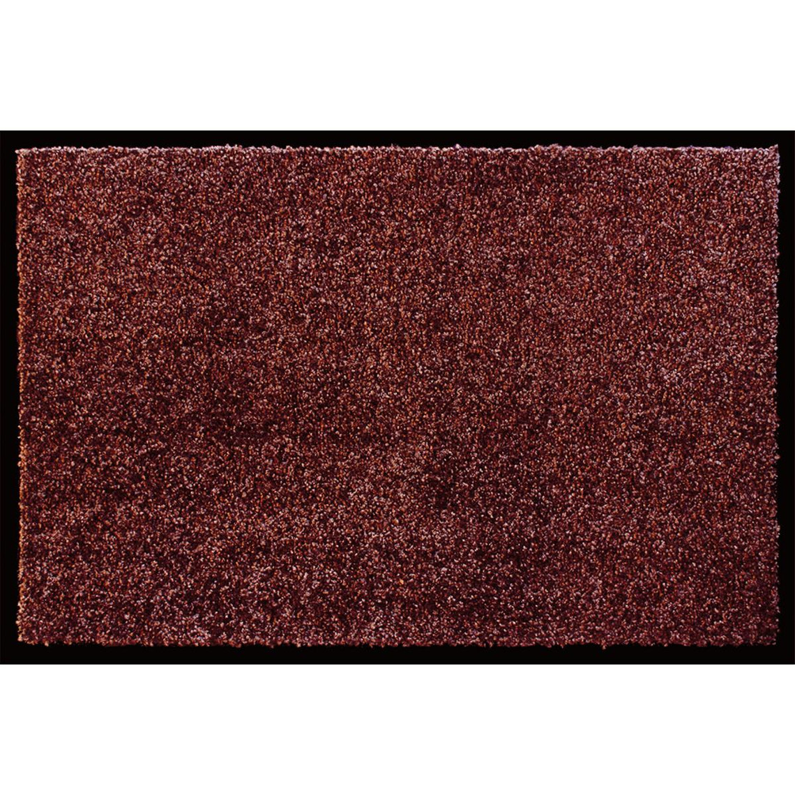 Tapis Pegane Tapis anti-poussière en polyamide coloris bordeaux - Dim : 90 x 150 cm
