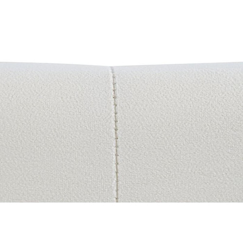 Pegane Tête de lit capitonnée coloris crème en polyester / MDF - Longueur 159 x profondeur 8 x hauteur 119 cm