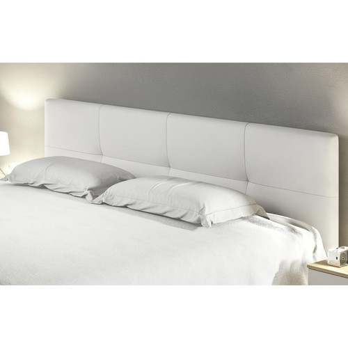 Pegane - Tête de lit en simili-cuir coloris blanc -Longueur 160 x Profondeur 3 x Hauteur 50 cm Pegane  - 3 lits superposes