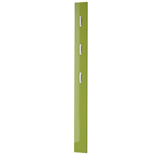 Pegane - Vestiaire ouvert en MDF coloris vert brillant - Dim : L15 x H170 x P4cm - Vestiaire
