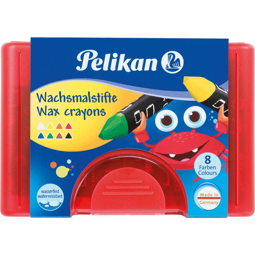 Outils et accessoires du peintre Pelikan Pelikan Crayon de cire épais 665/8 D, triangulaire,résistant ()