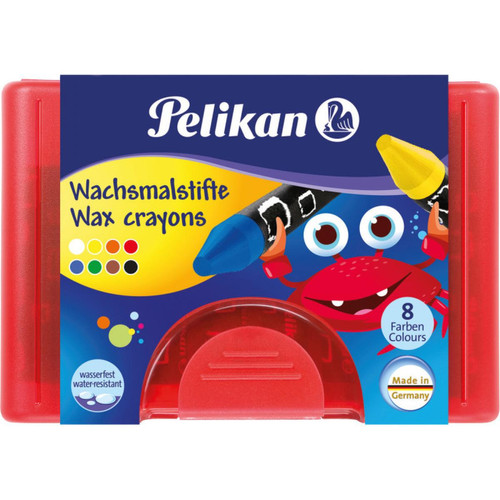 Pelikan - Pelikan Crayon de cire épais 665/8, rond, résistant à l'eau, () - Pelikan