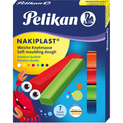 Pelikan - Pelikan Pâte à modeler Nakiplast grande qualité196/7,assorti () Pelikan   - Jeux artistiques