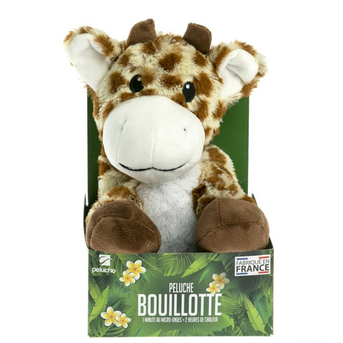 Pelucho Peluche Bouillotte Girafe - Made in France