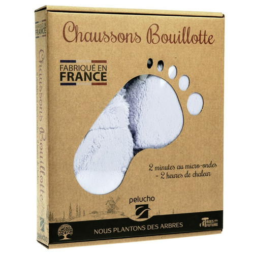 Pelucho Chaussons chauffants Lavande - Made in France