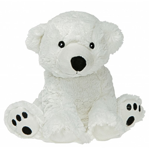 Pelucho - Peluche Bouillotte Ours polaire - Made in France Pelucho  - Ours polaire