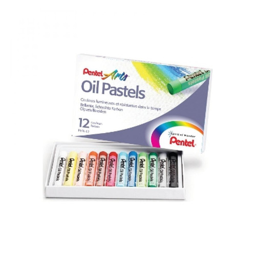 Pentel - PentelArts pastel à huile PHN4, étui en plastique de 12 () Pentel  - Pentel