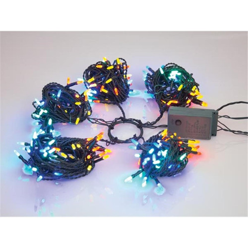 Perel - Speed Light LED - 220 LED - multicolore - câble vert - modulateur - 24 V (pour arbres jusqu''à 180 cm) Perel - Bonnes affaires Décorations de Noël