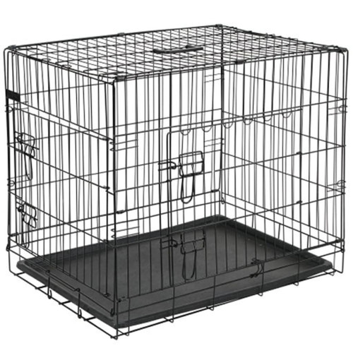Clapier @Pet @Pet Cage pour chien 50,8x30,5x35,5 cm Métal Noir 15006