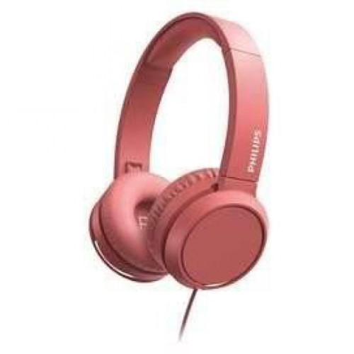 Philips - Philips TAH4105RD - Casque Supra aural - Filaire - 32mm driver - Pliage compact - Corail - Philips