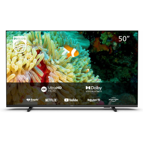 TV 50'' à 55'' Philips TV LED 4K 50" 126 cm - 50PUS7607 2023