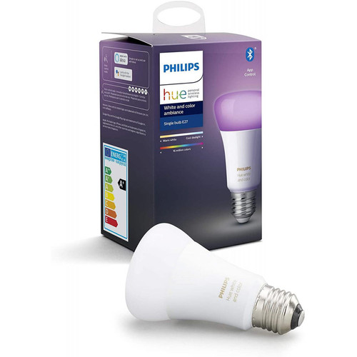 Philips - ampoule LED Connectée White & Color Ambiance E27 Compatible Bluetooth avec fonctionne avec Alexa [Classe énergétique A+] Philips  - Maison connectée Pack reprise