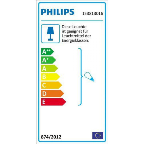 Philips - Philips - 153813016 Creek Lanterne Murale Aluminium Noir 1 x 60 W Philips  - Electricité Philips