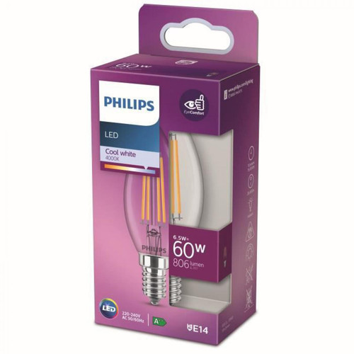 Philips - Philips Ampoule LED Equivalent 60W E14 Blanc froid Non dimmable Philips  - Ampoules Philips